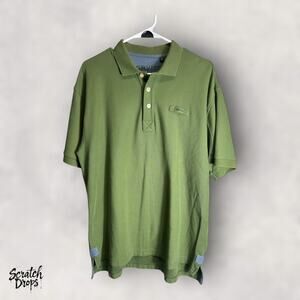 Orvis Men's Polo Shirt Size Large Green Short Sleeve Casual Comfortable Top M02